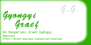 gyongyi graef business card