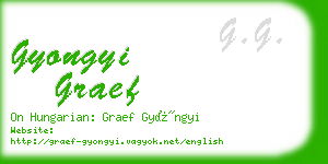 gyongyi graef business card